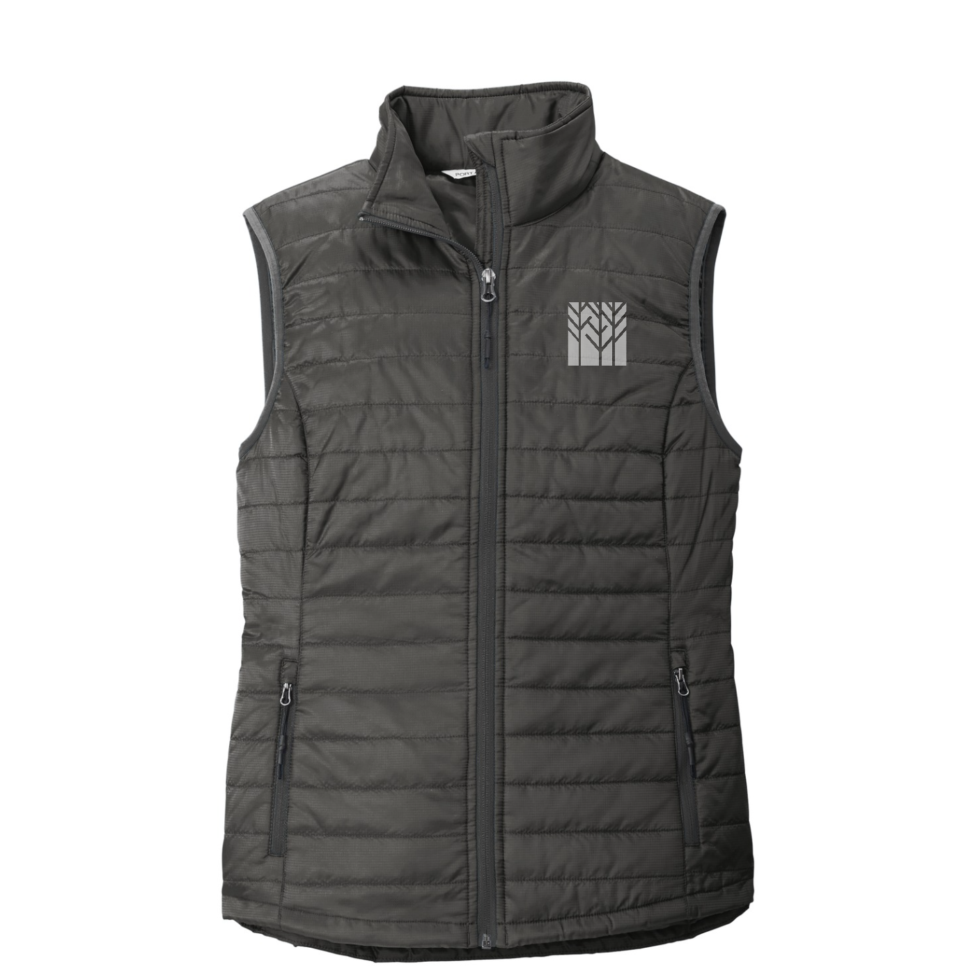 Port Authority Women's Packable Puffy Vest — Sterling Grey/ Graphite
