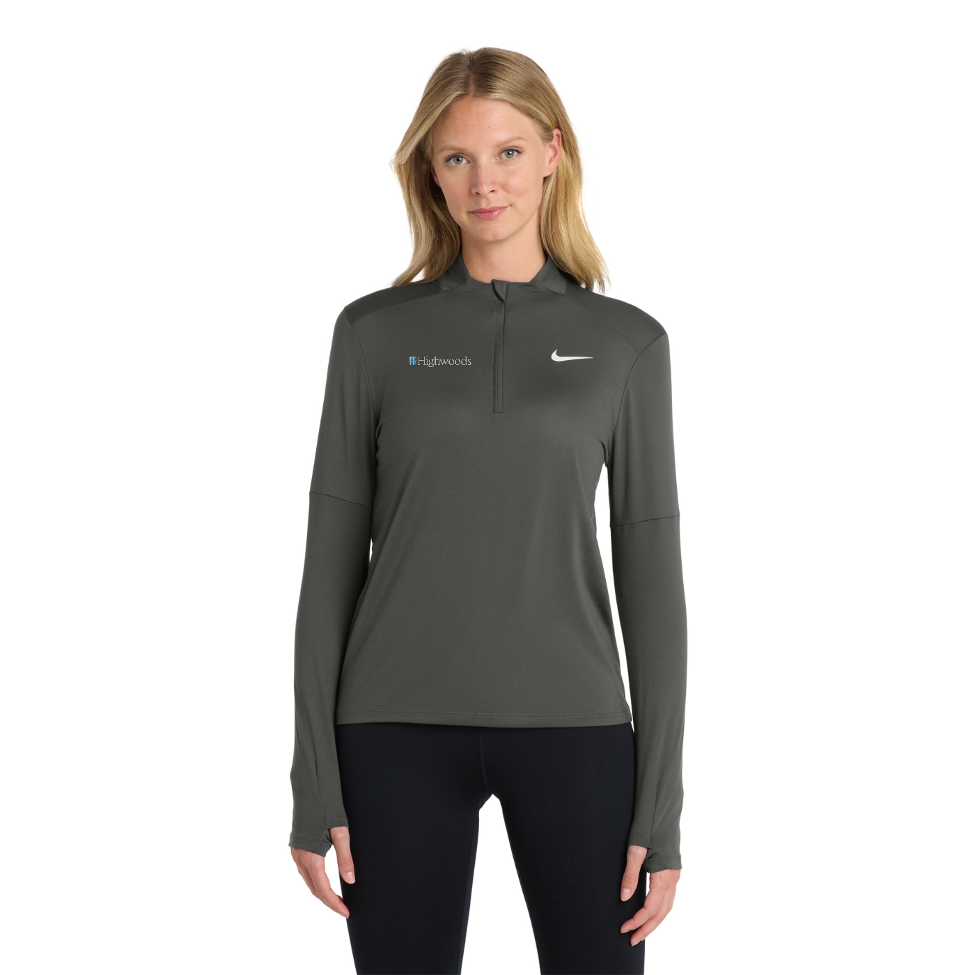 Nike Women's Dri-FIT Element 1/2-Zip Top — model