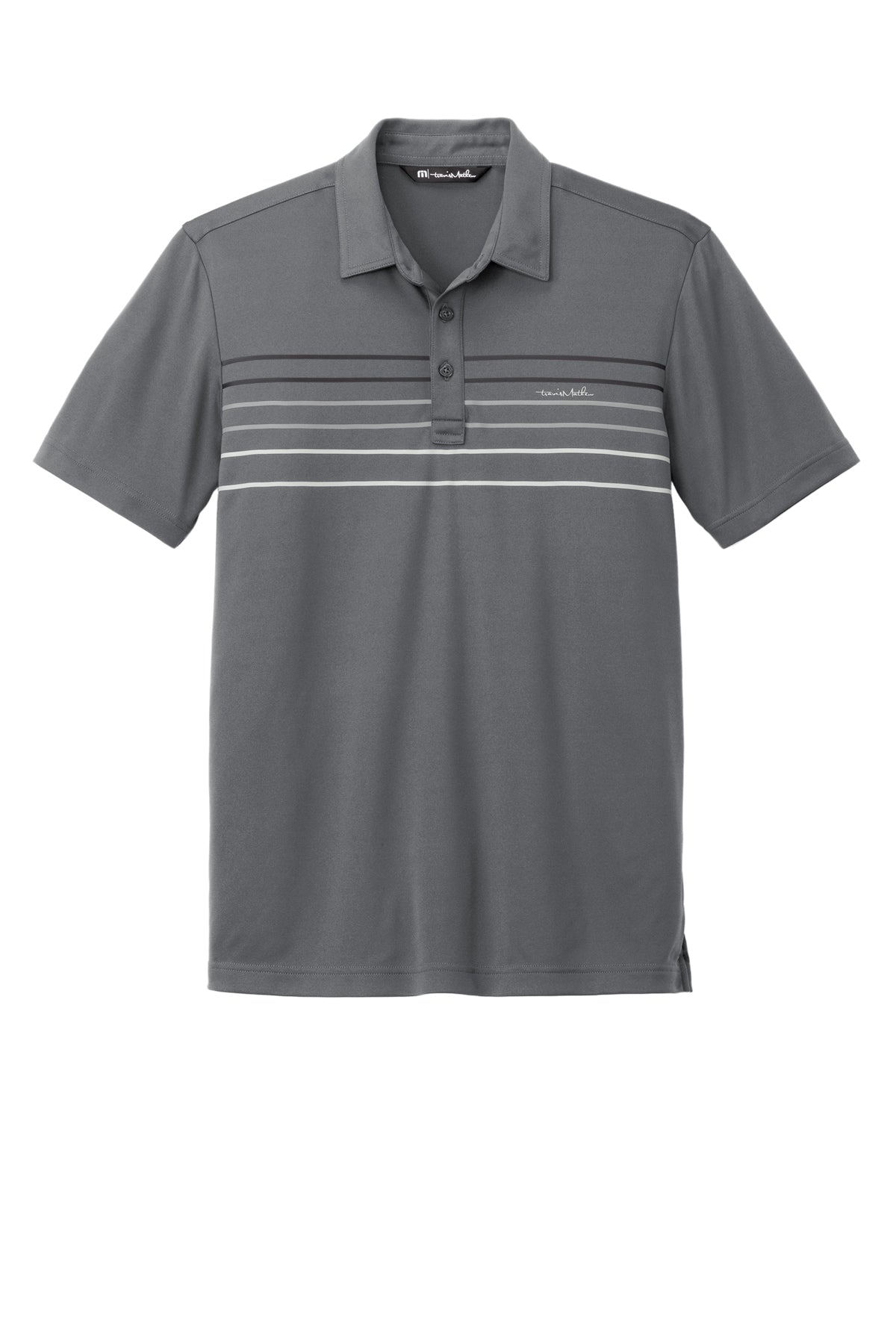 TravisMathew Coto Performance Chest Stripe Polo - Sleeve Logo