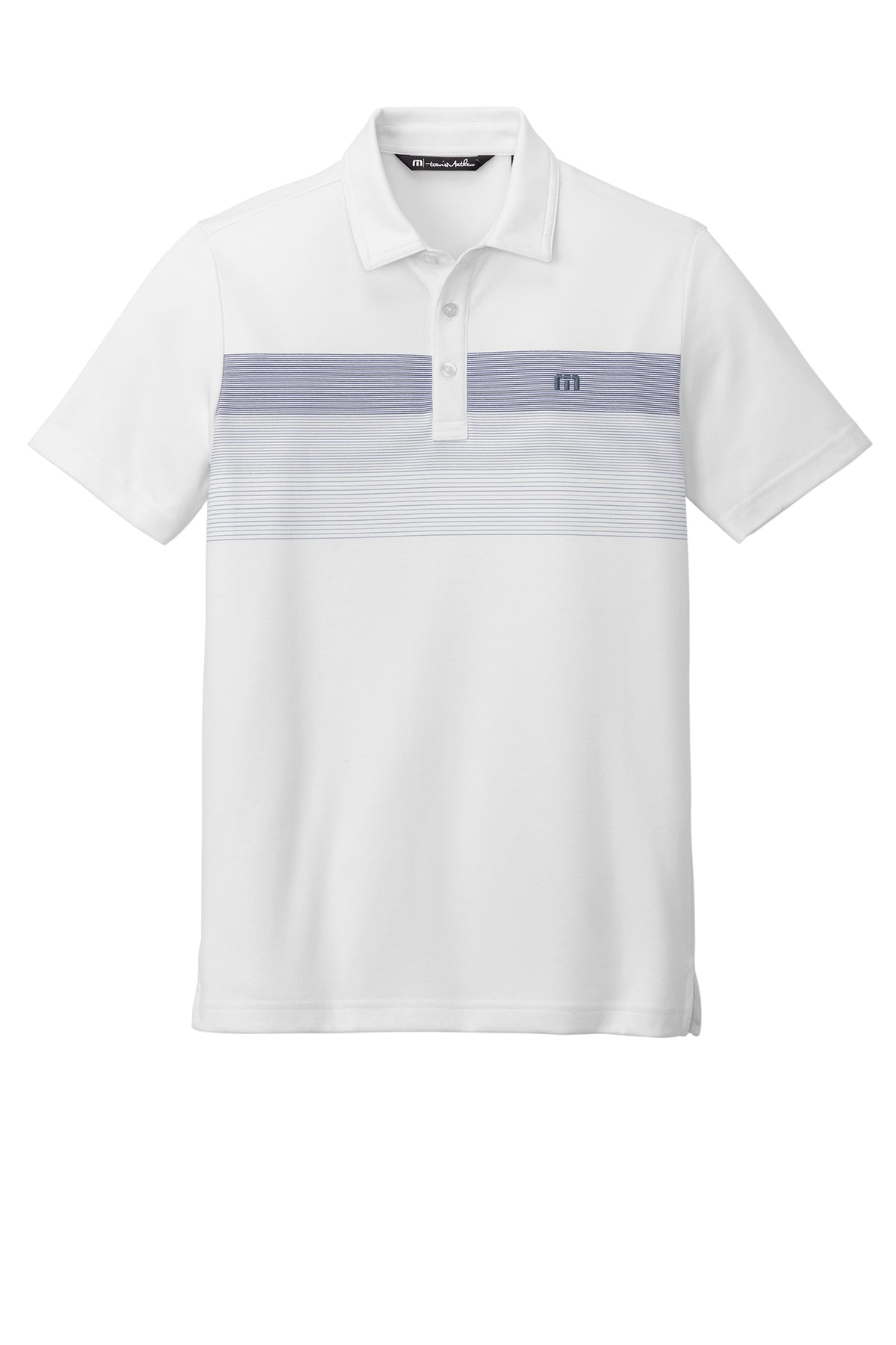 TravisMathew Coastal Chest Stripe Polo - Sleeve Logo