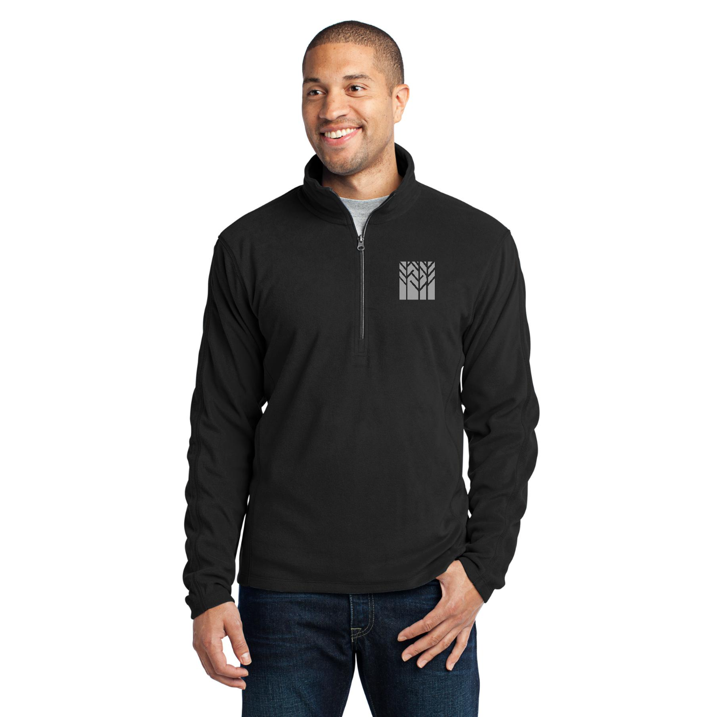 Port Authority Microfleece 1/2-Zip Pullover — model