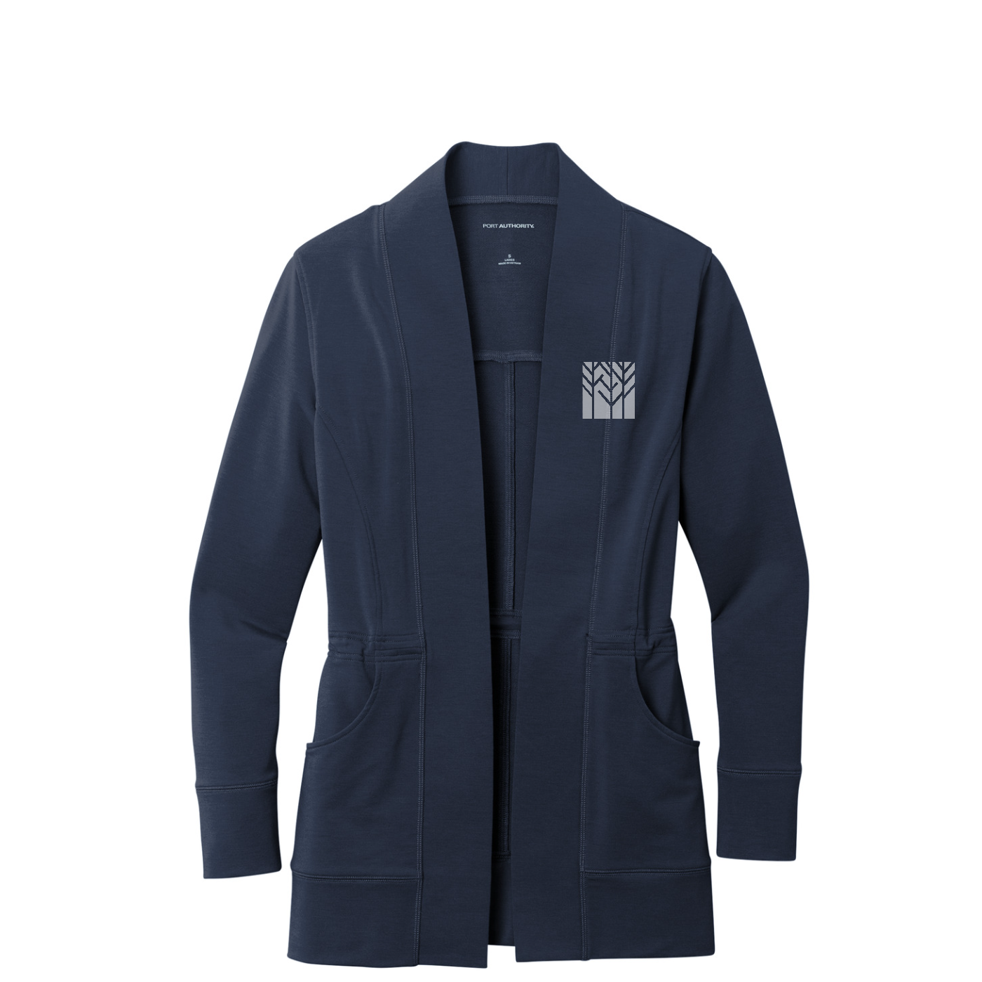 Port Authority Women's Microterry Cardigan — River Blue Navy