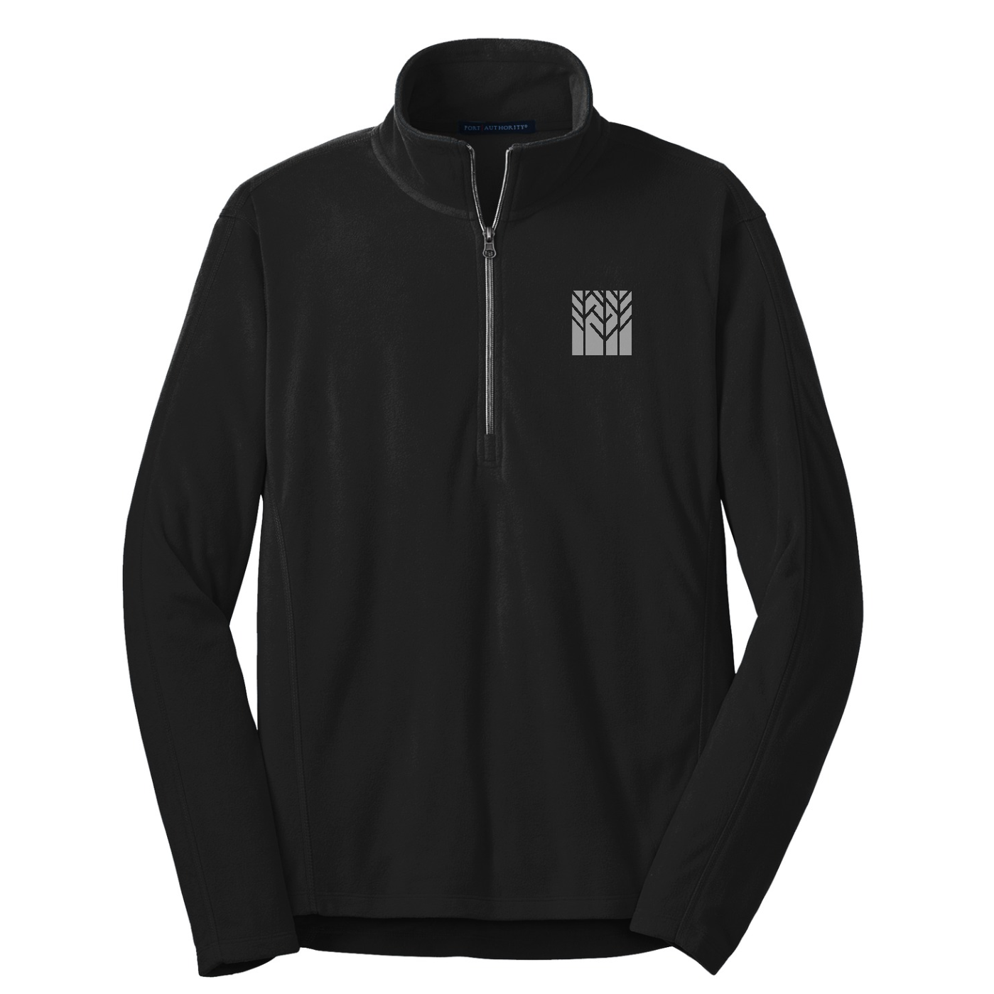 Port Authority Microfleece 1/2-Zip Pullover — Black