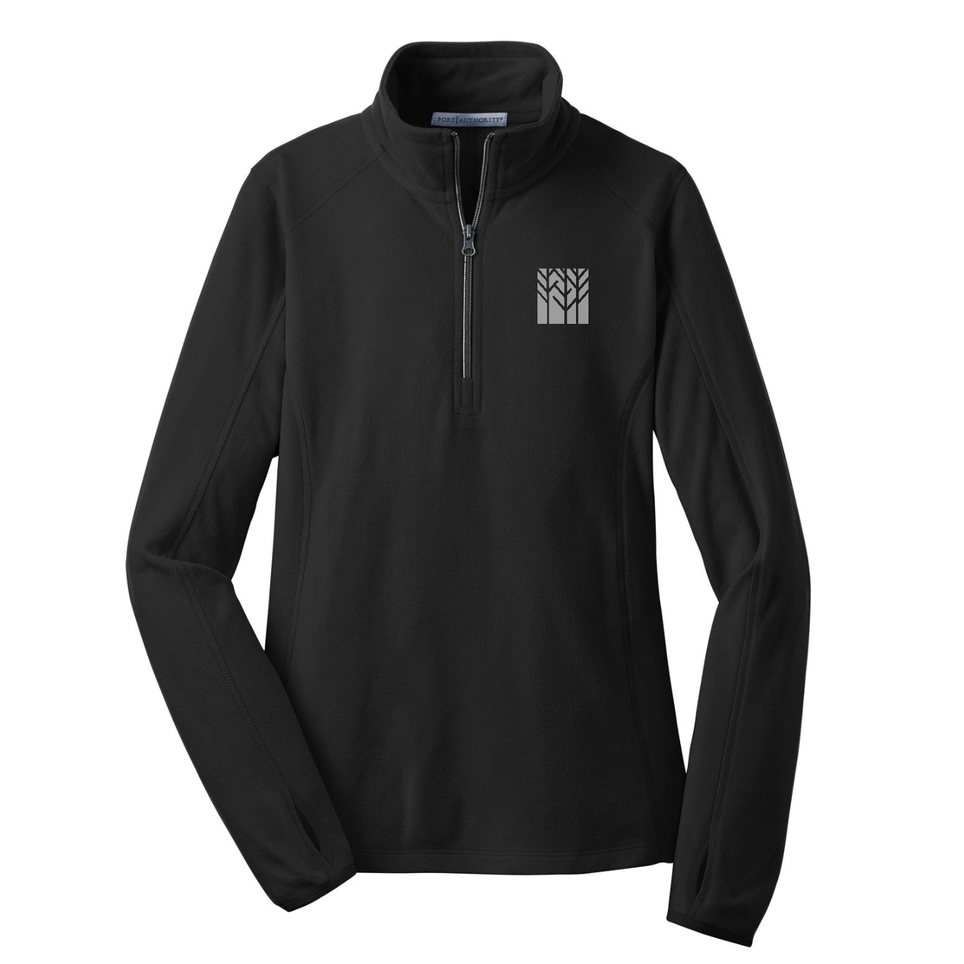 Port Authority Women's Microfleece 1/2-Zip Pullover — Black