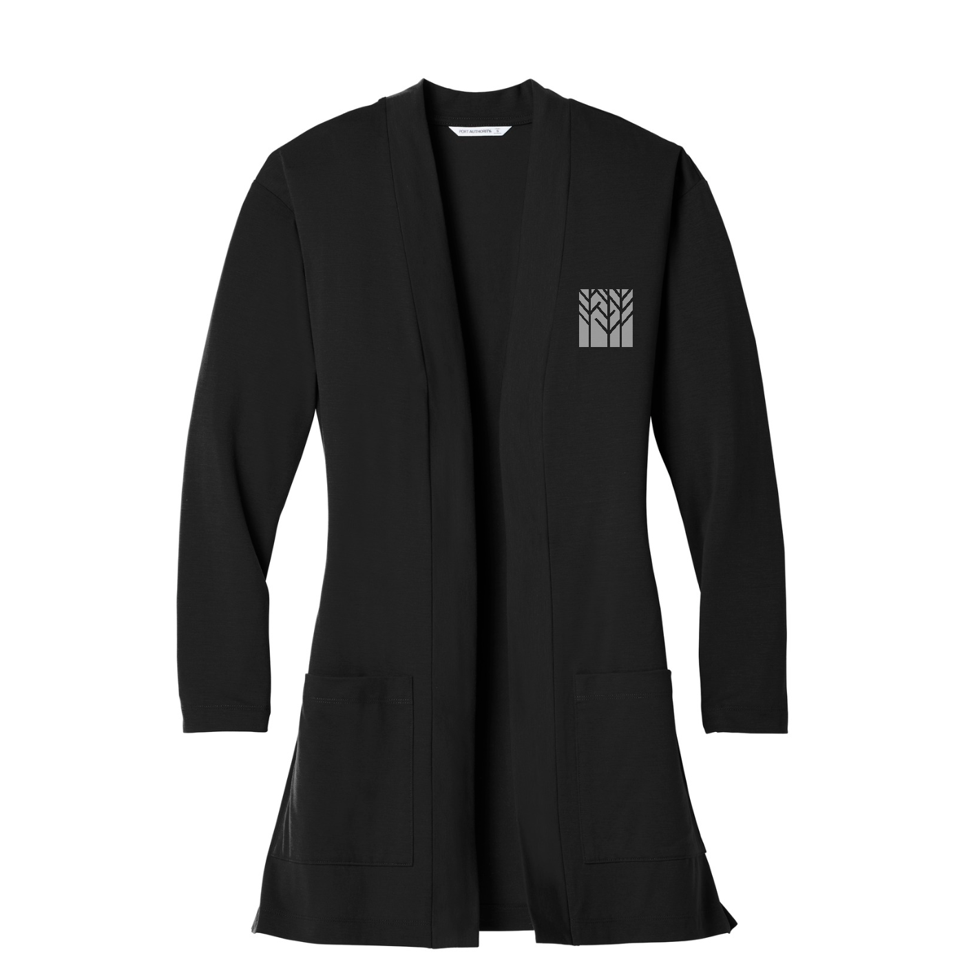 Port Authority  Women's Concept Long Pocket Cardigan — Black