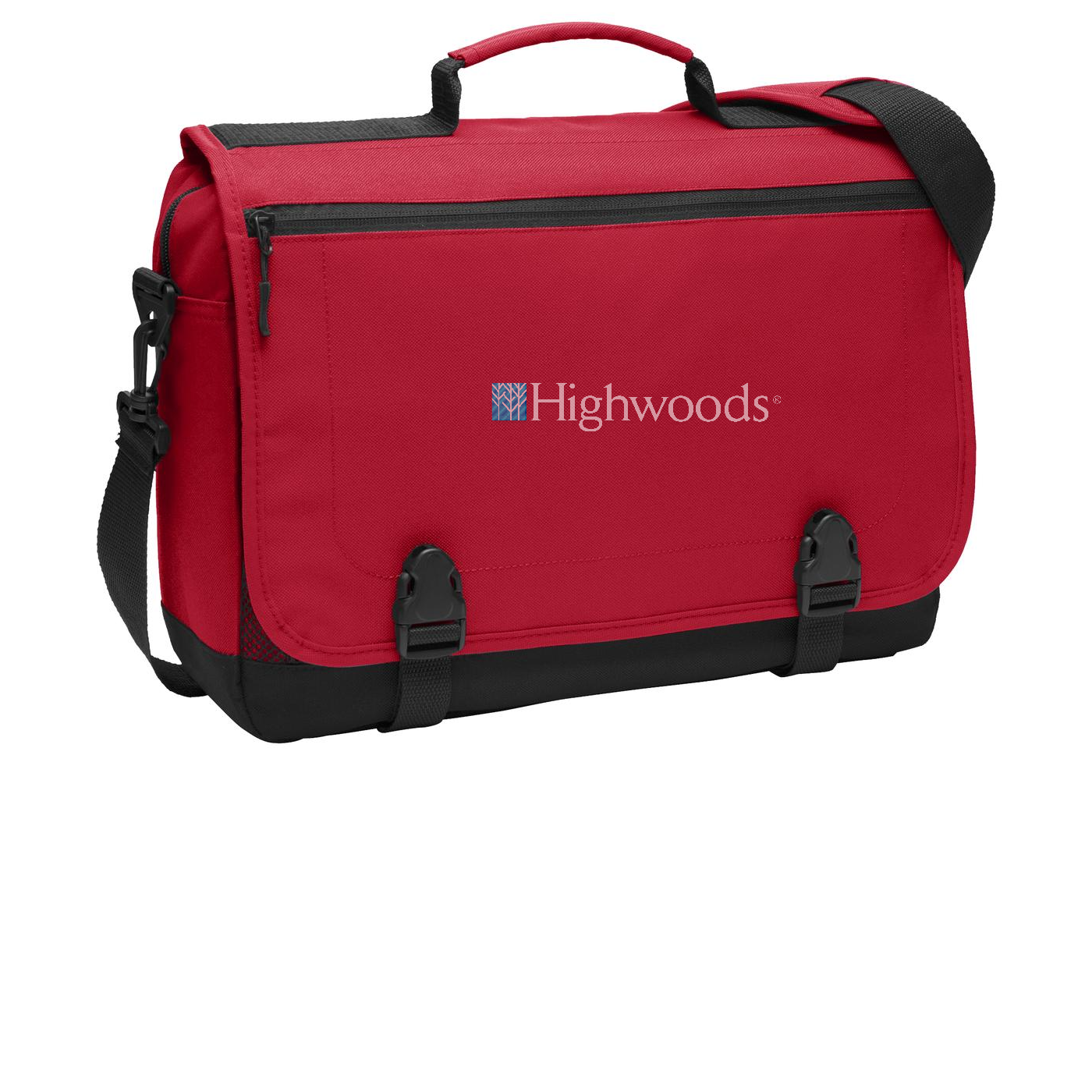 Port Authority Messenger Briefcase — Chili Red