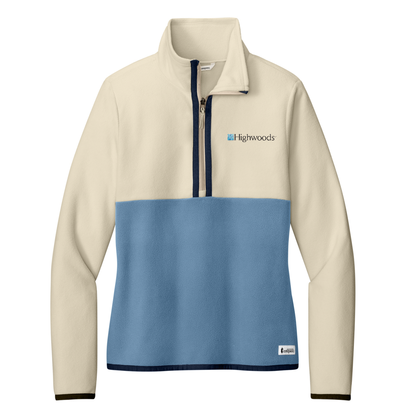 Cotopaxi Women's Amado 1/2-Zip Fleece — Cream/ Fjord