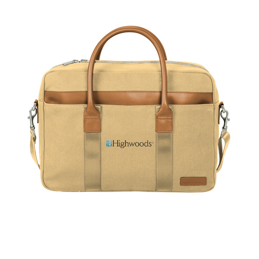 Brooks Brothers Wells Briefcase — Ledger Khaki