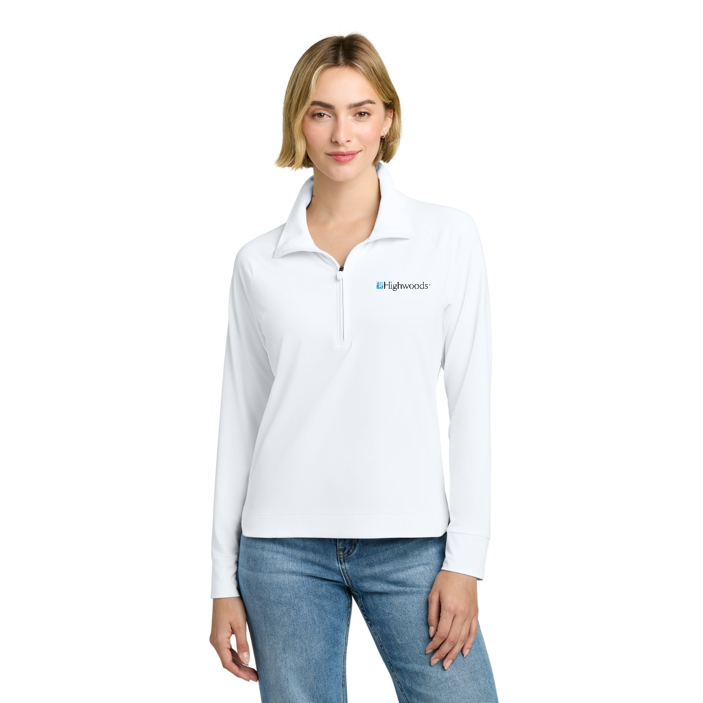 Brooks Brothers Women's Luxe Performance 1/4-Zip — model