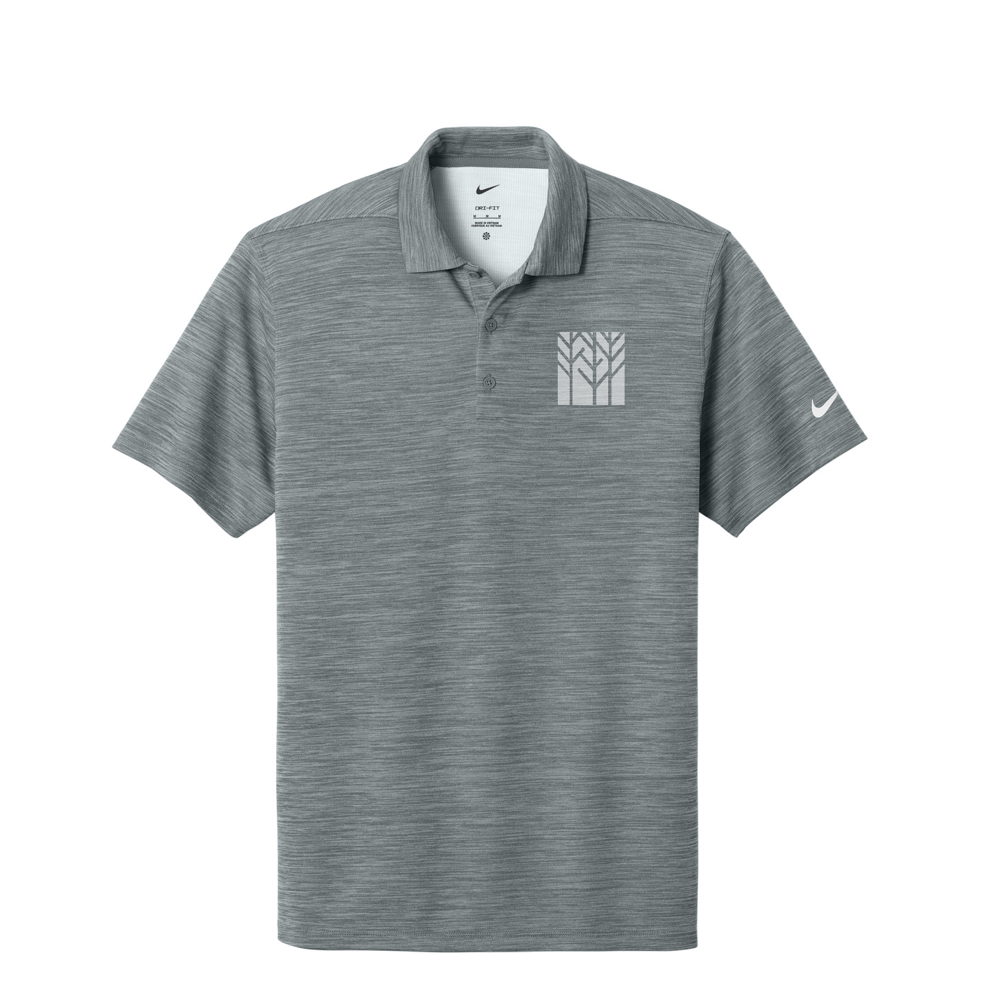 Nike Dri-FIT Striated Polo — Cool Grey