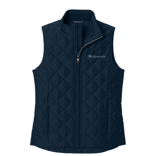 Brooks Brothers Women's Quilted Vest — Night Navy