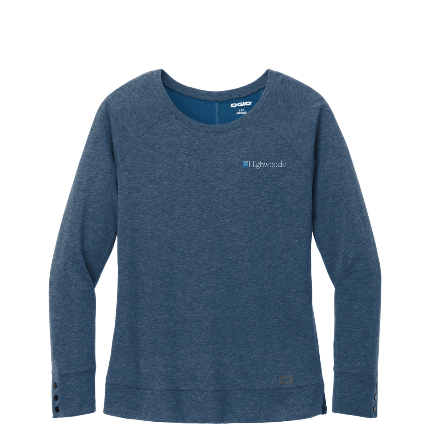 OGIO Women's Command Long Sleeve Scoop Neck — Spar Blue