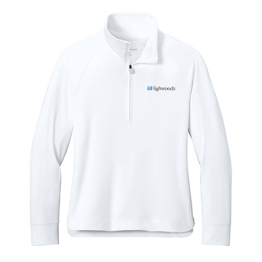 Brooks Brothers Women's Luxe Performance 1/4-Zip — White
