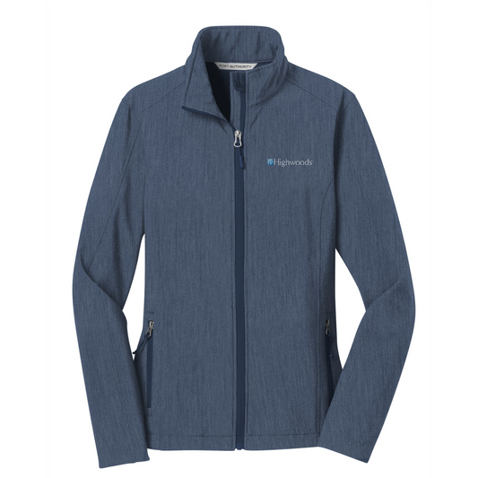 Port Authority Women's Core Soft Shell Jacket — Navy Heather