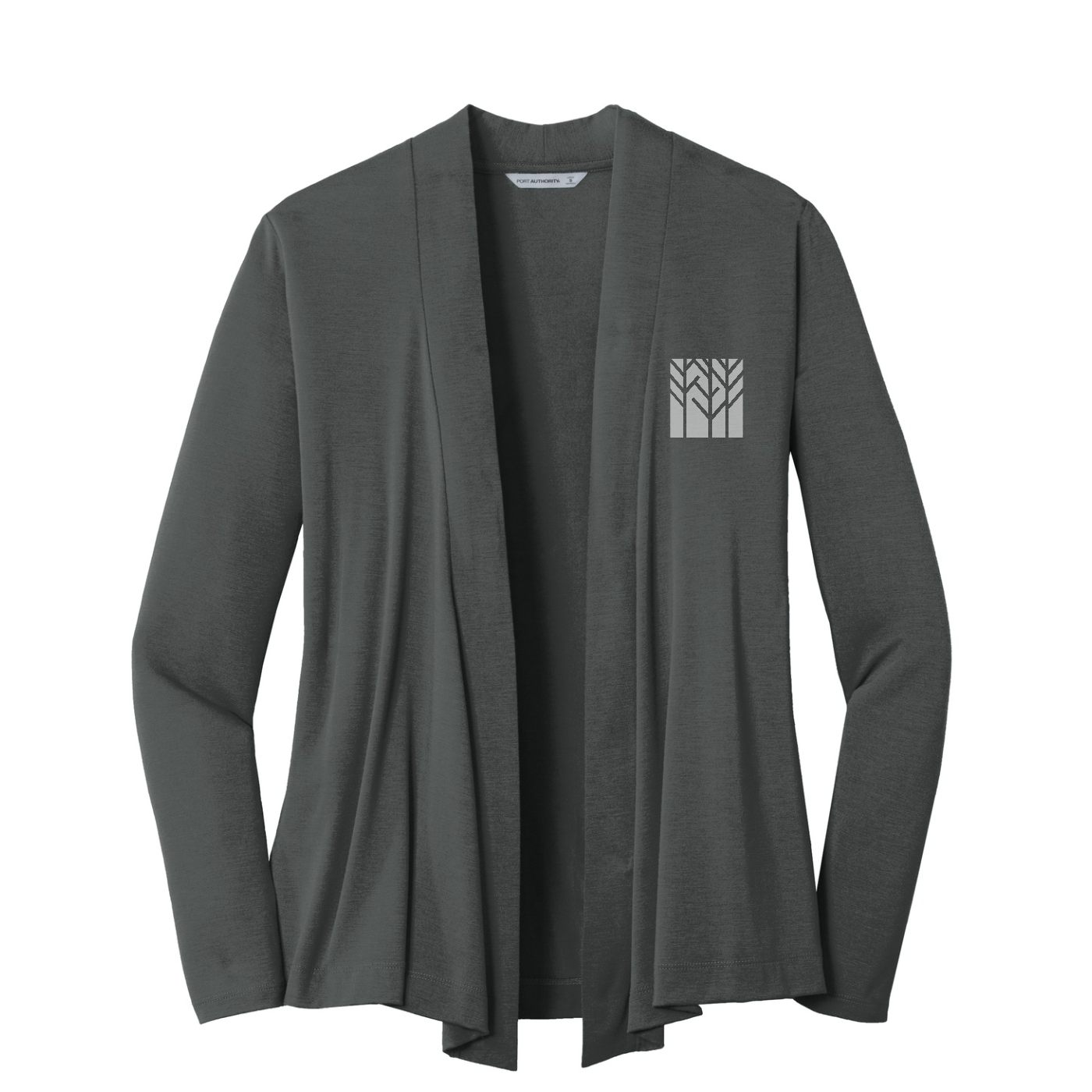 Port Authority Women's Concept Open Cardigan — Grey Smoke