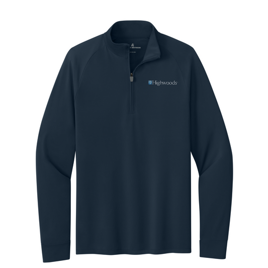 Brooks Brothers Luxe Performance 1/4-Zip — Navy Blazer