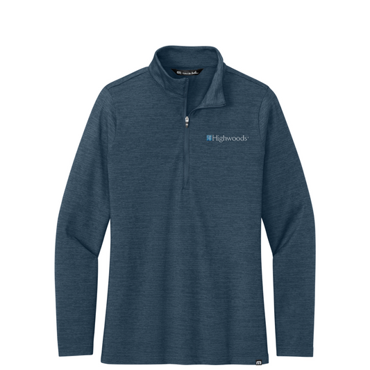 TravisMathew Women's Crestview 1/4-Zip — Vintage Indigo Heather