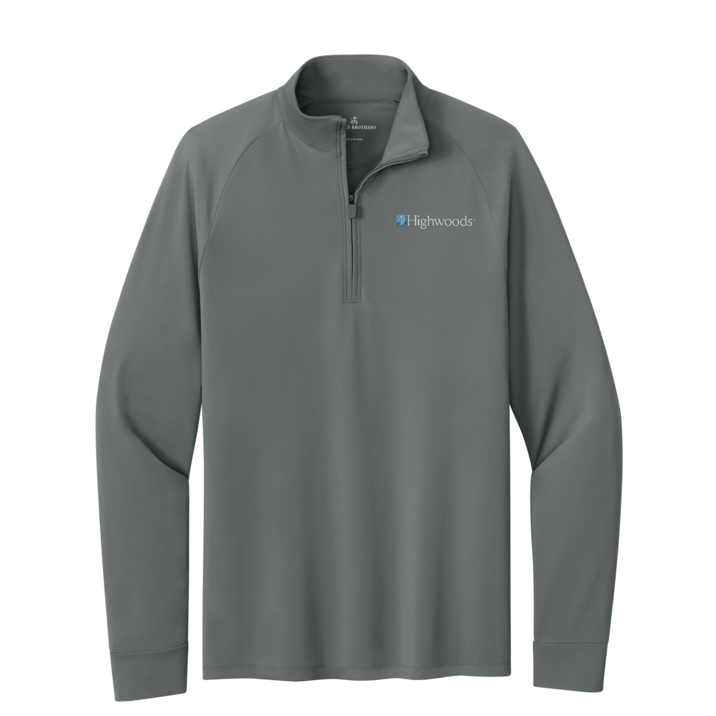 Brooks Brothers Luxe Performance 1/4-Zip — Shadow Grey