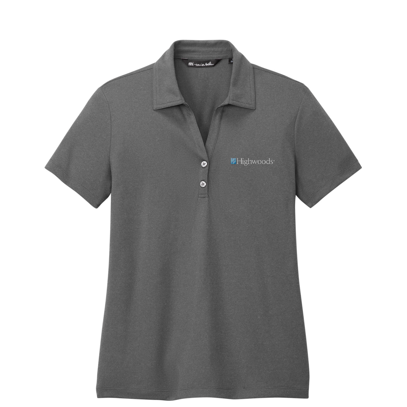 TravisMathew Women's Coto Performance Polo — Quiet Shade Grey/ Black