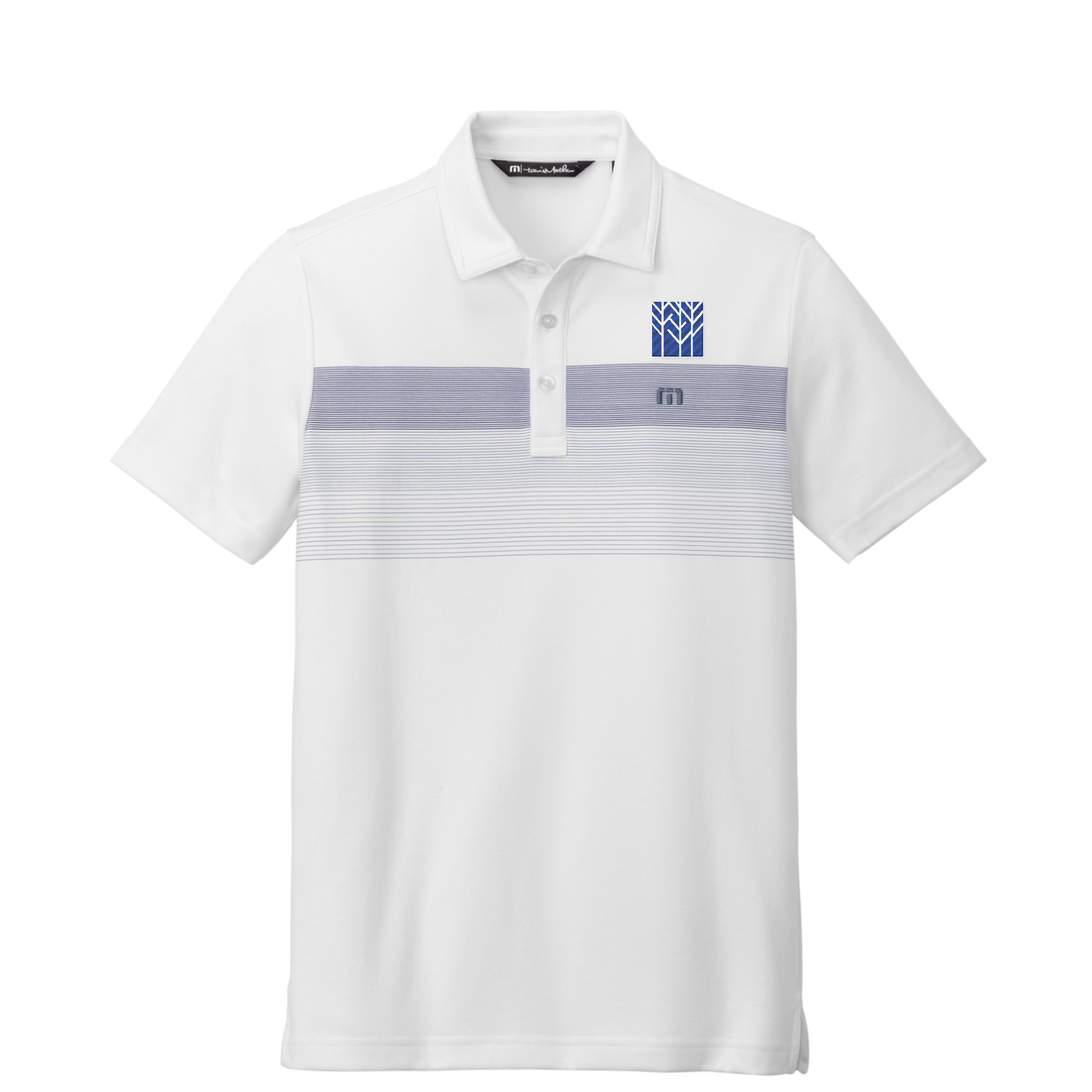 TravisMathew Coastal Chest Stripe Polo — White
