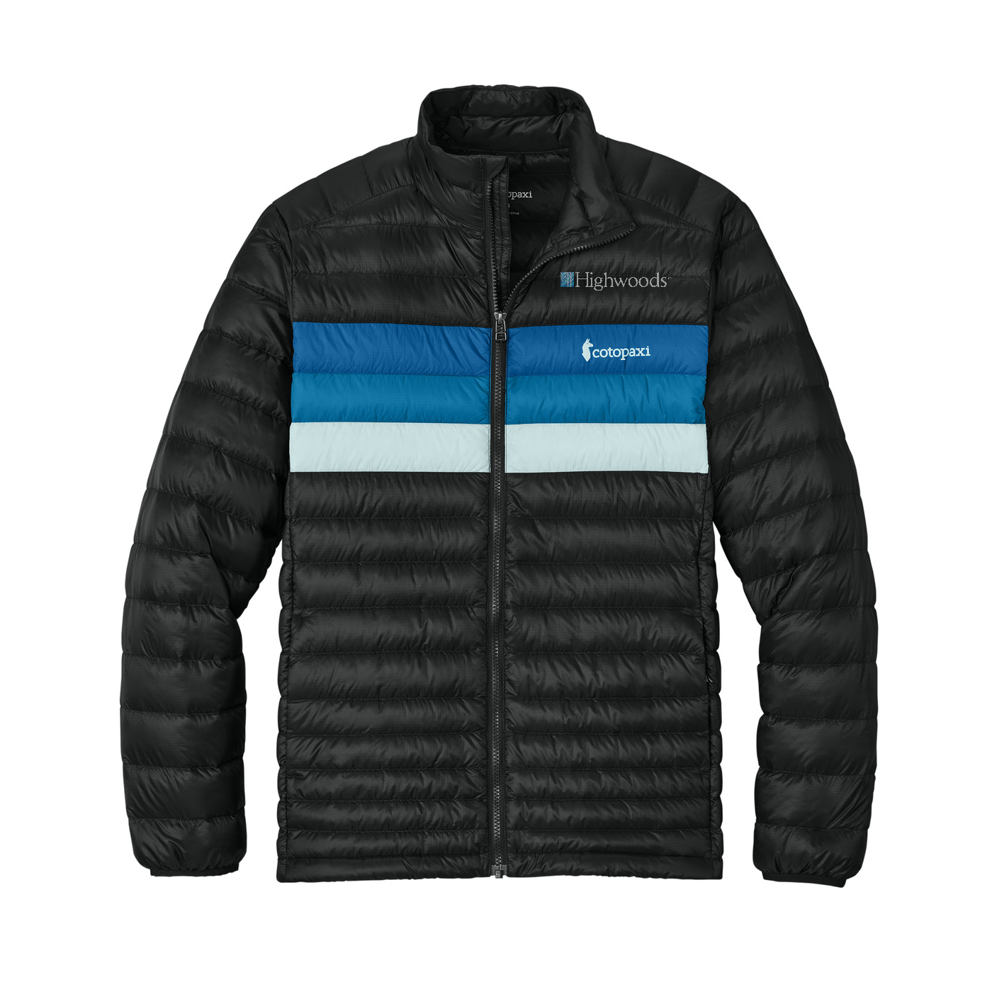 Cotopaxi Fuego Down Jacket — Black/ Atlantic