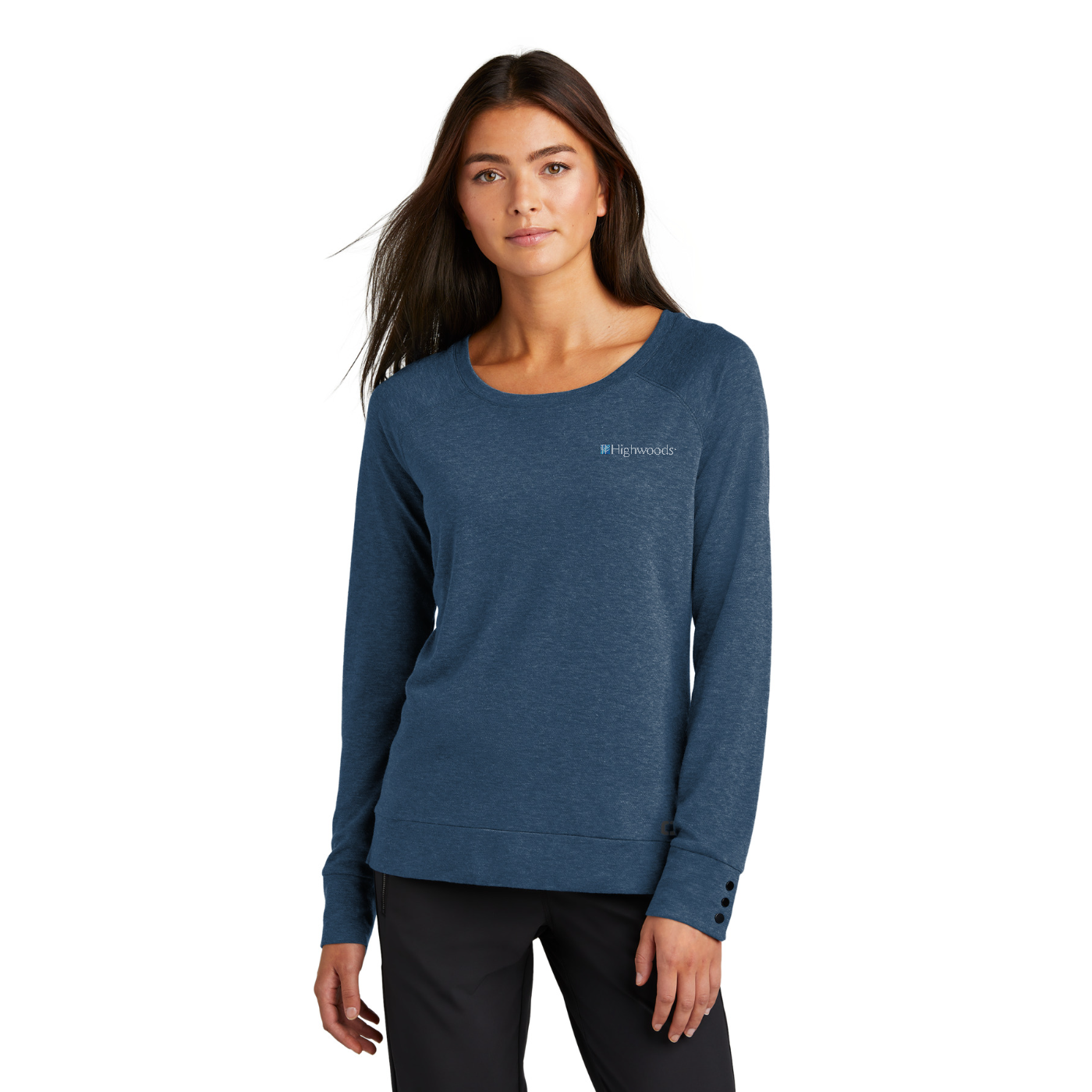 OGIO Women's Command Long Sleeve Scoop Neck — model