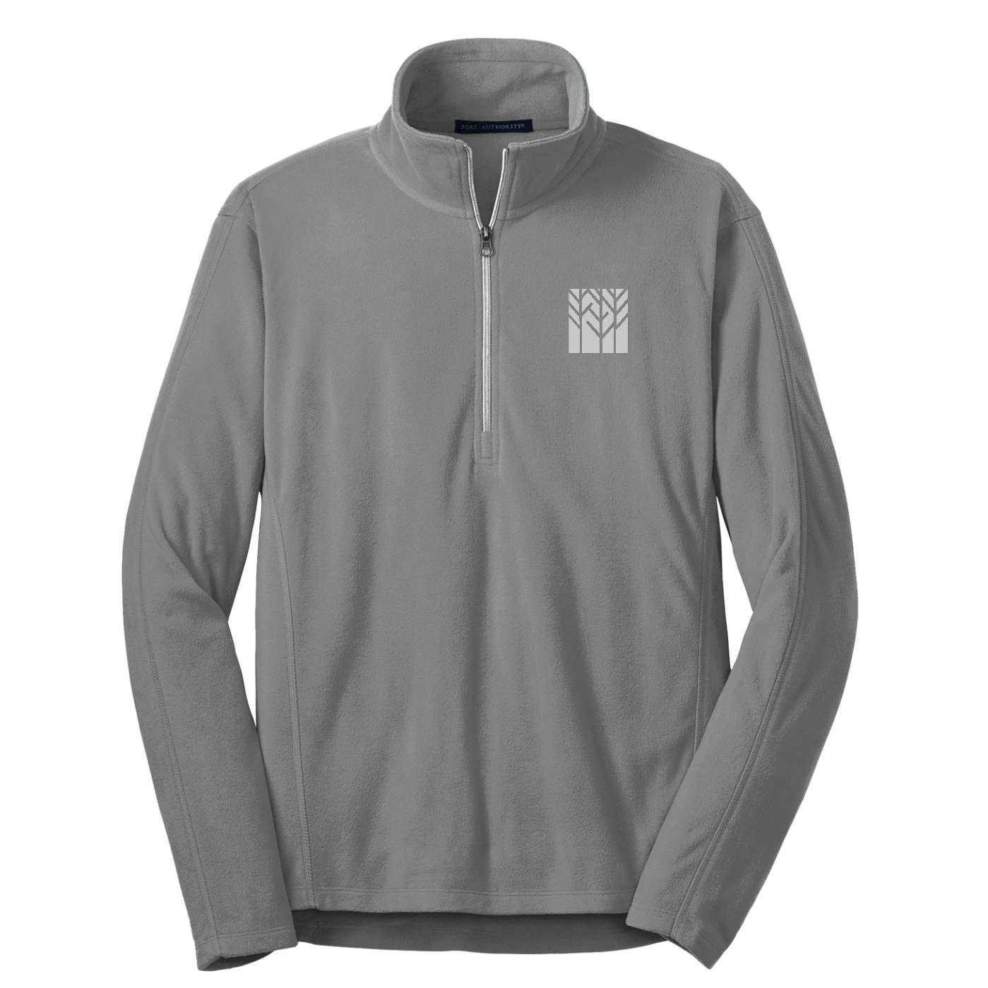 Port Authority Microfleece 1/2-Zip Pullover — Pearl Grey