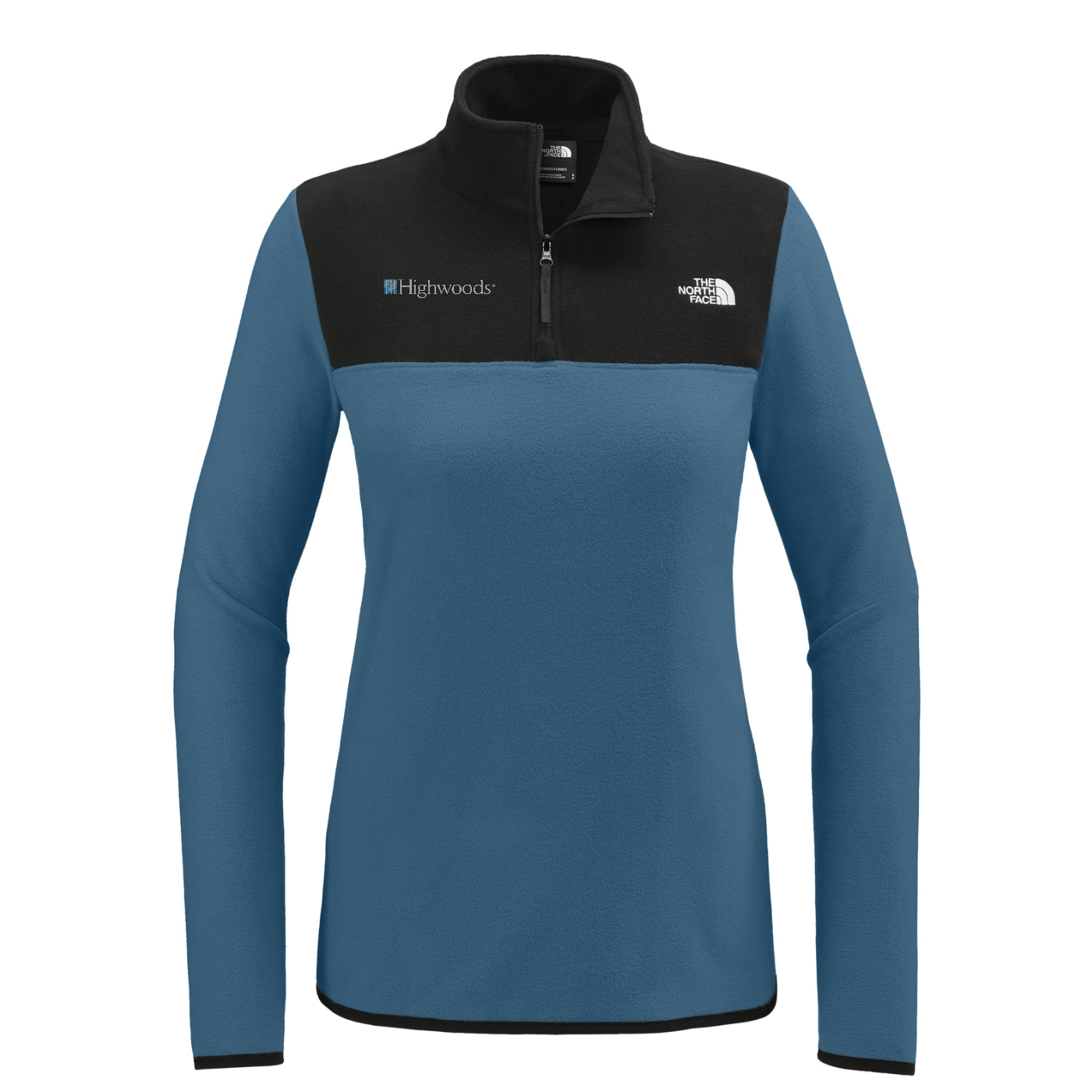The North Face Women's Glacier 1/4-Zip Fleece — Shady Blue/ TNF Black