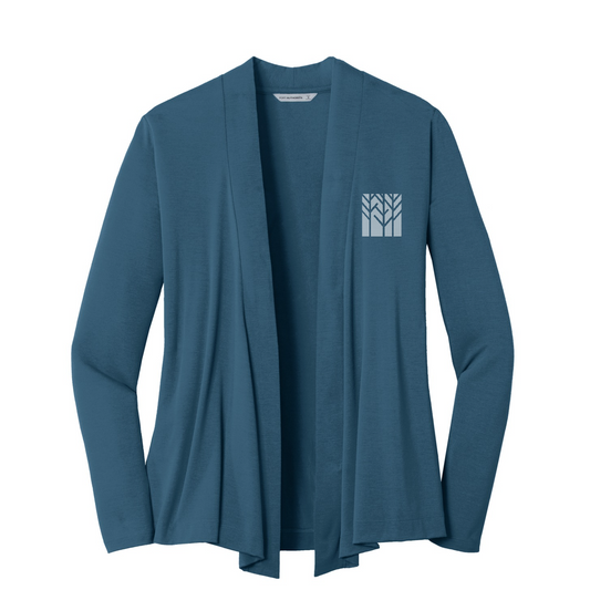 Port Authority Women's Concept Open Cardigan — Dusty Blue