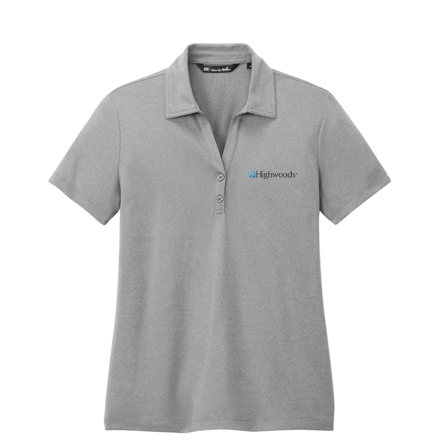 TravisMathew Women's Coto Performance Polo — Quiet Shade Grey Heather