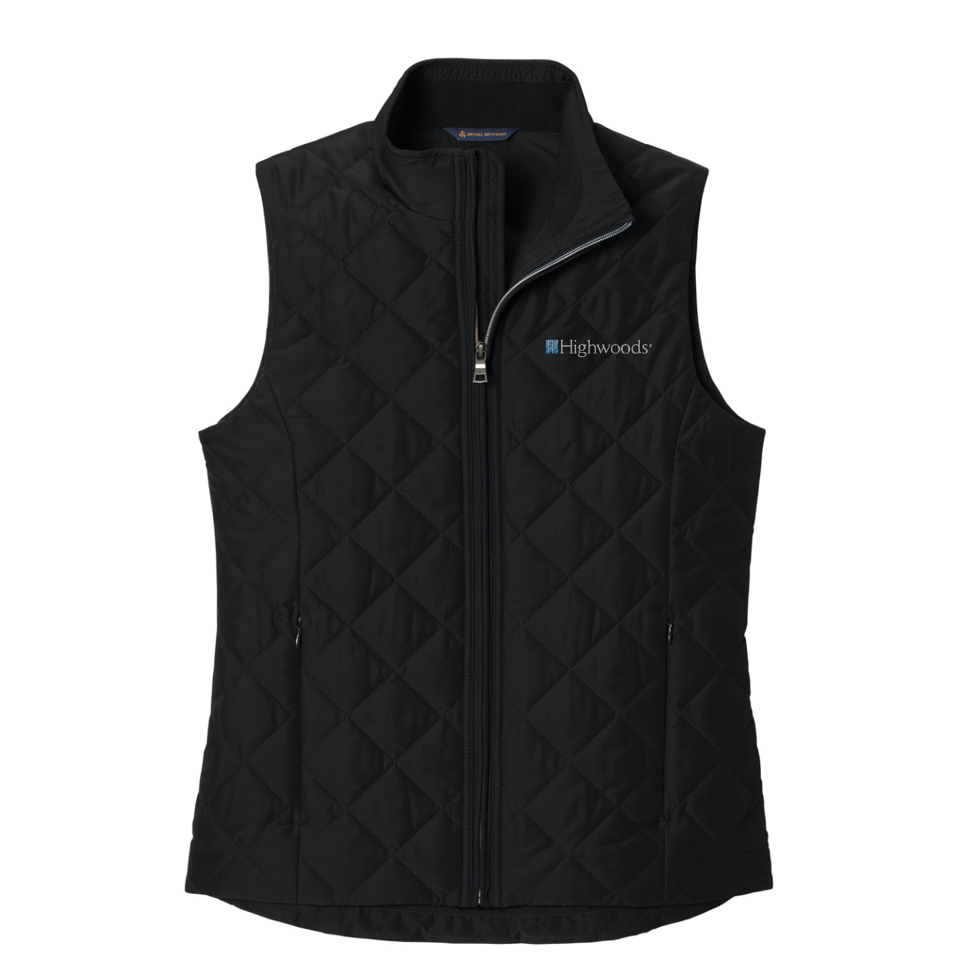 Brooks Brothers Women's Quilted Vest — Deep Black