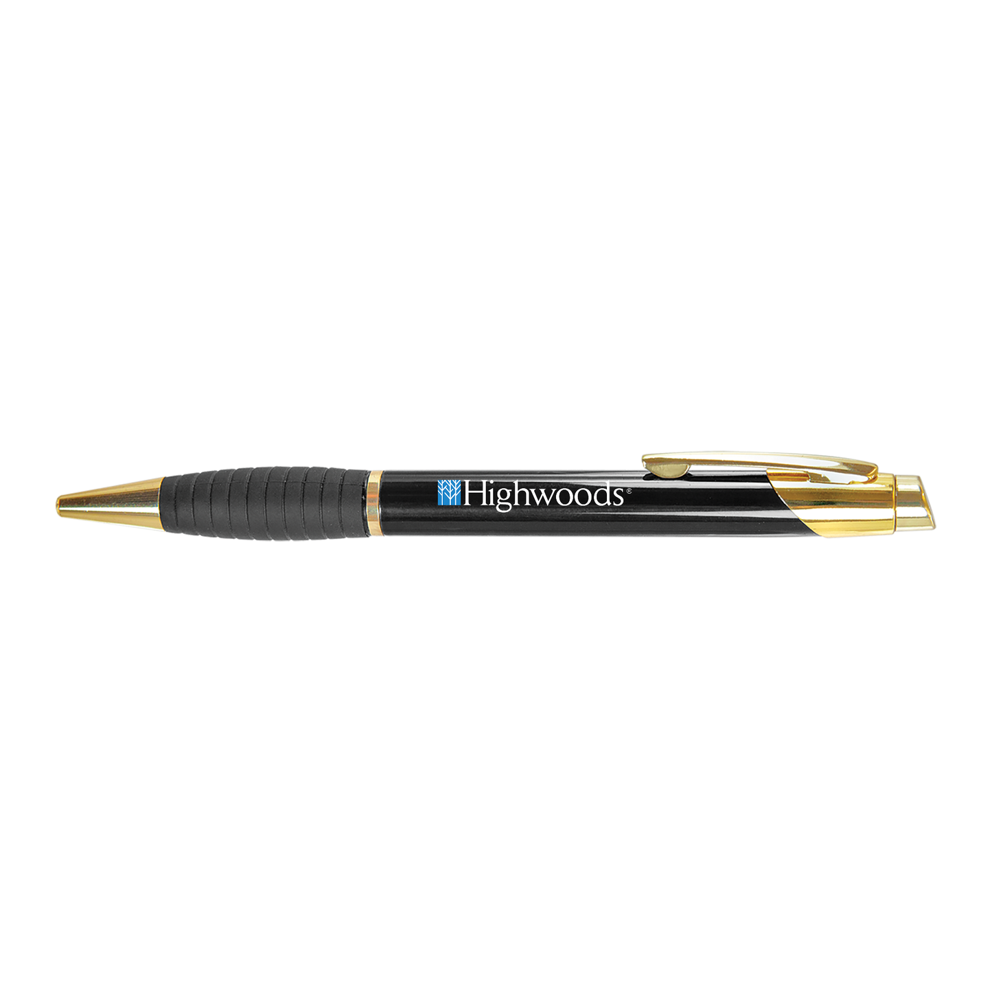 Brass Ballpoint Pen with Gripper (Engraving)