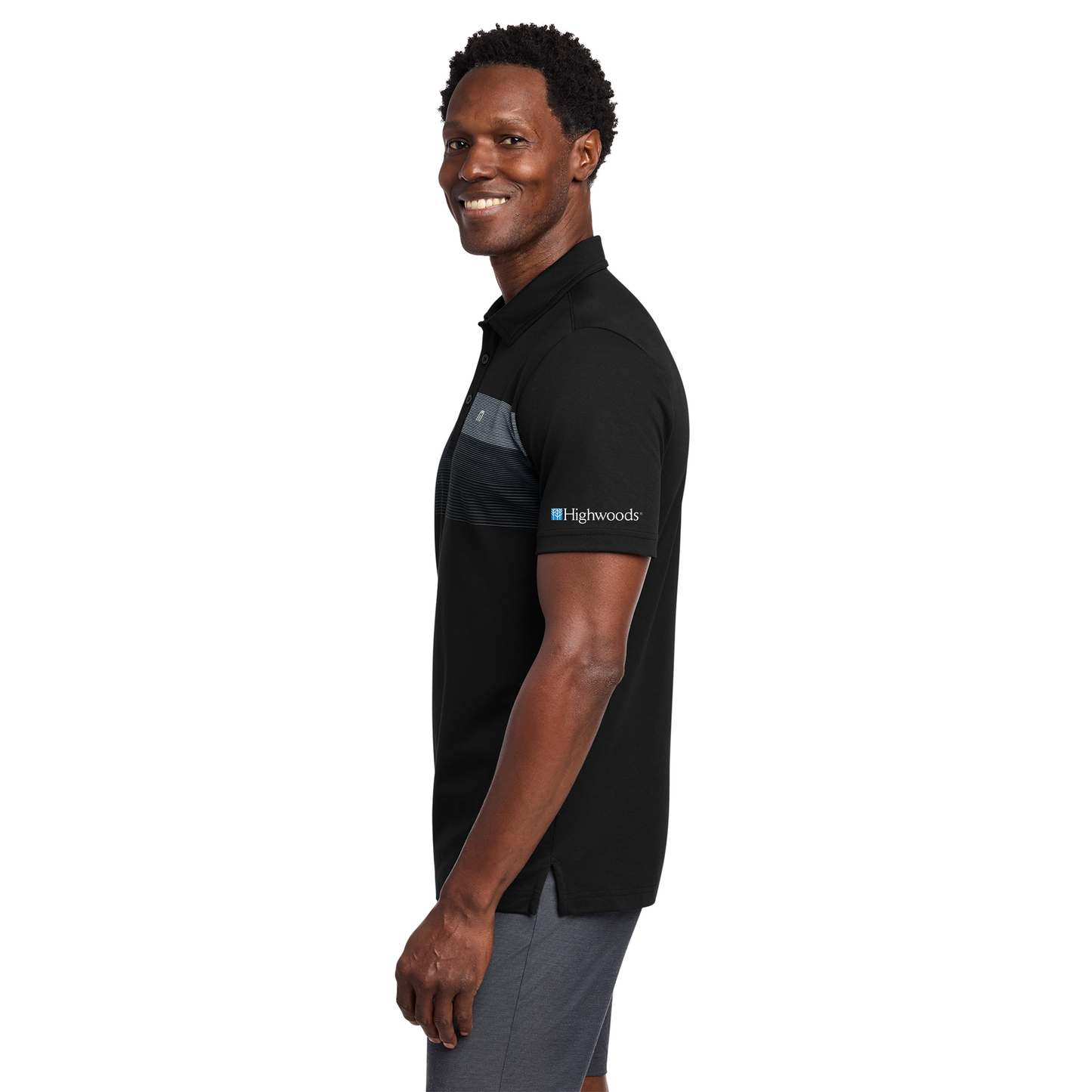 TravisMathew Coastal Chest Stripe Polo - Sleeve Logo