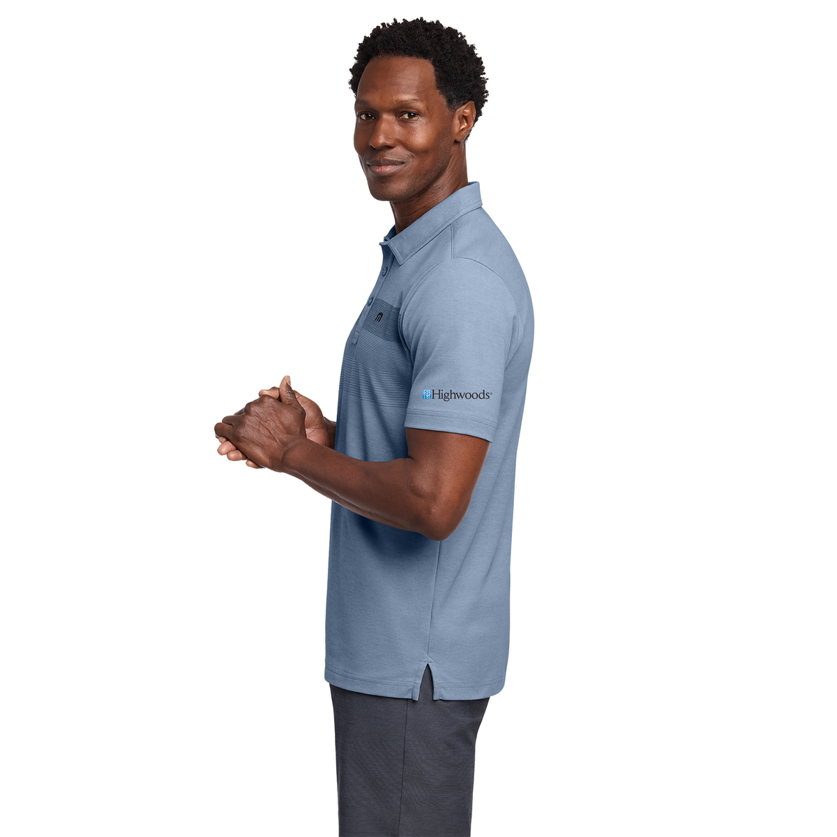 TravisMathew Coastal Chest Stripe Polo - Sleeve Logo