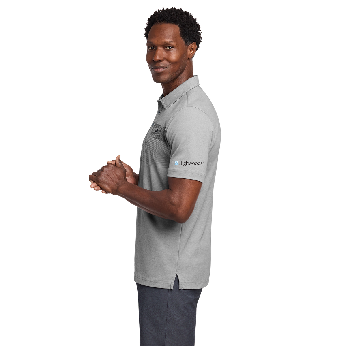TravisMathew Coastal Chest Stripe Polo - Sleeve Logo