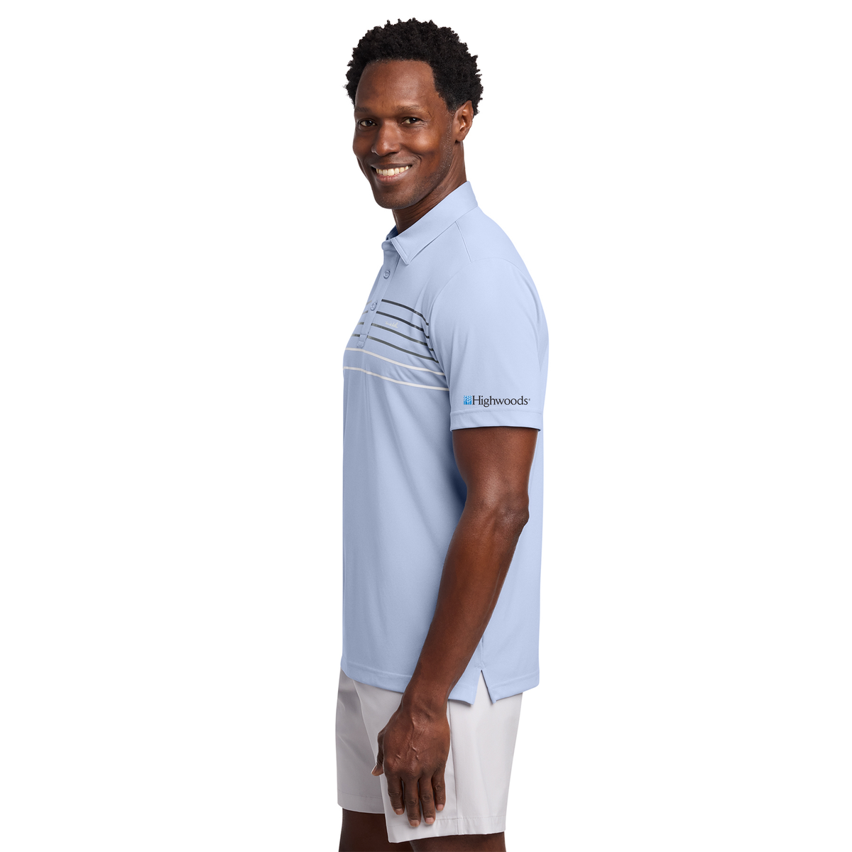 TravisMathew Coto Performance Chest Stripe Polo - Sleeve Logo