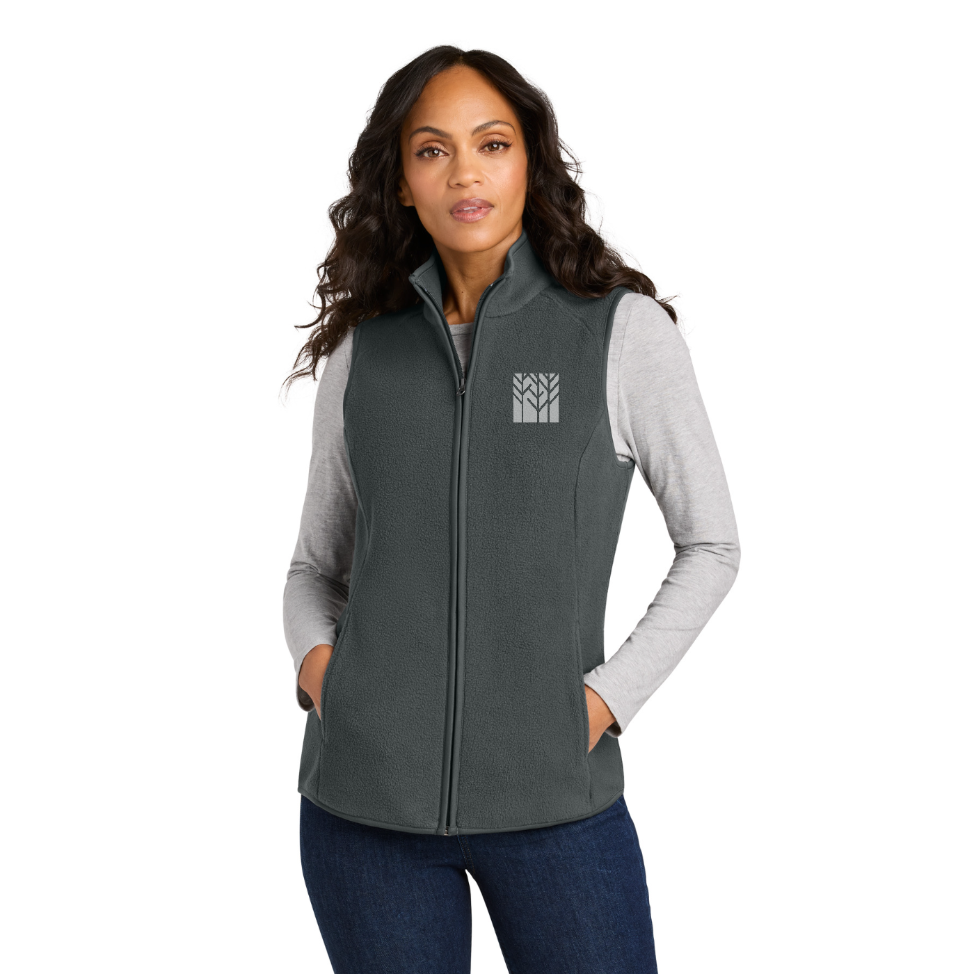 Port Authority Women's C-FREE Fleece Vest — model
