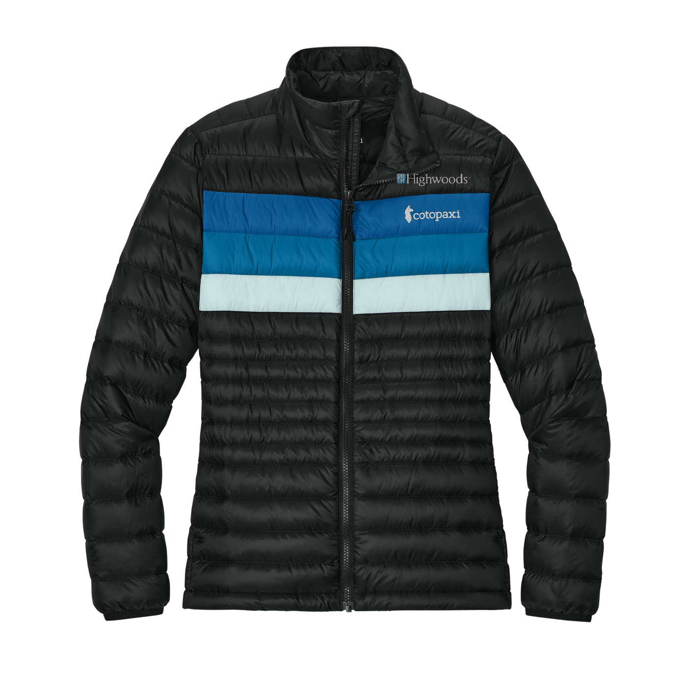 Cotopaxi Women's Fuego Down Jacket — Black/ Atlantic