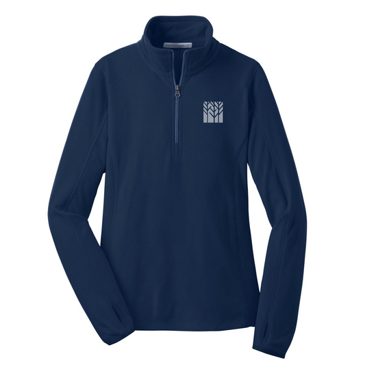 Port Authority Women's Microfleece 1/2-Zip Pullover — True Navy