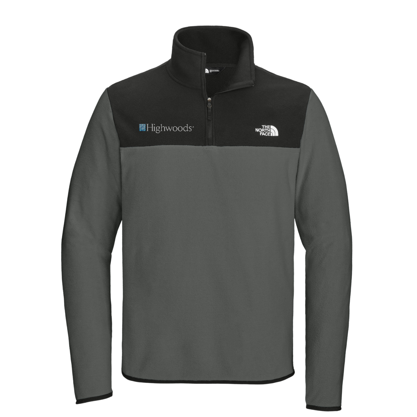 The North Face Glacier 1/4-Zip Fleece — Asphalt Grey/ TNF Black